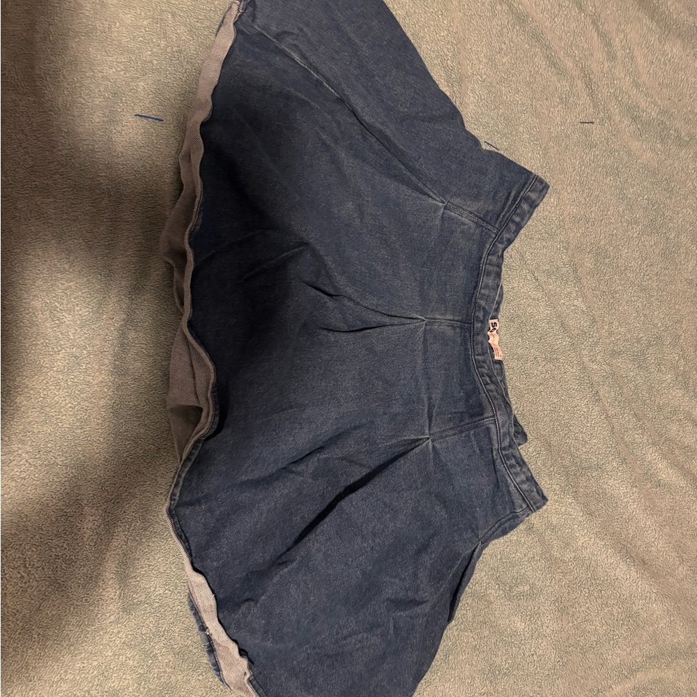 SO Light Blue Denim Mini Skirt